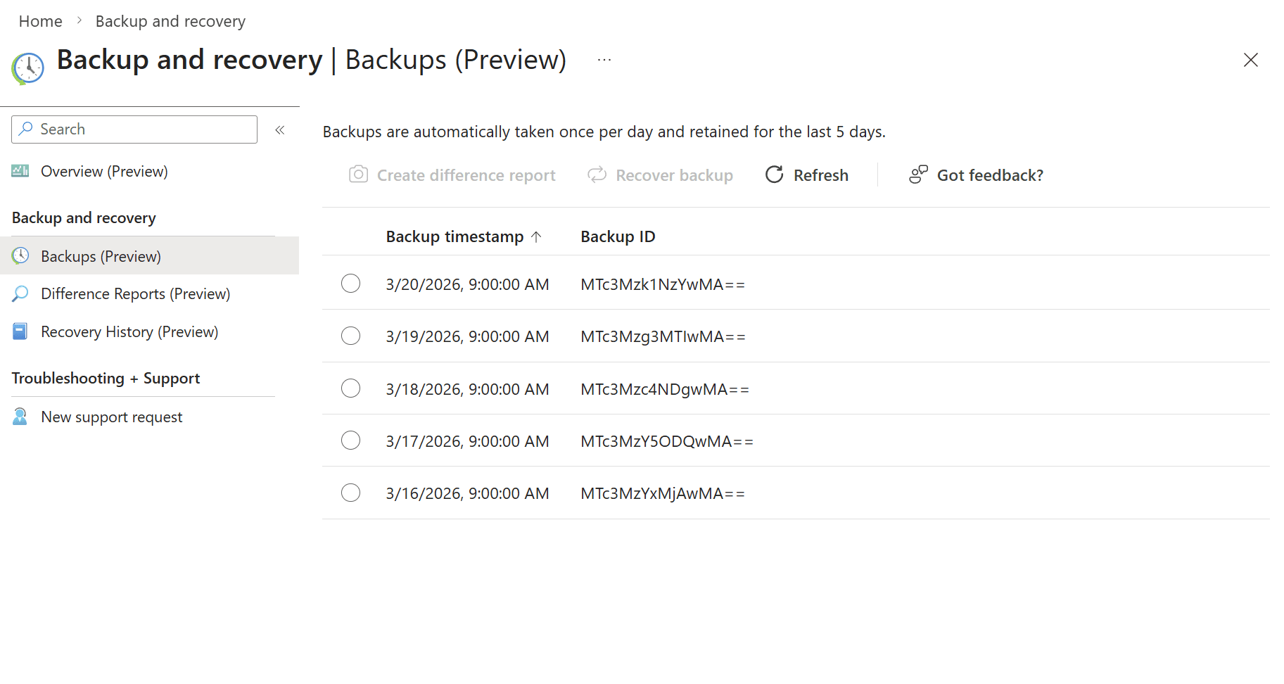 Entra Portal — Backup & Recovery Overview