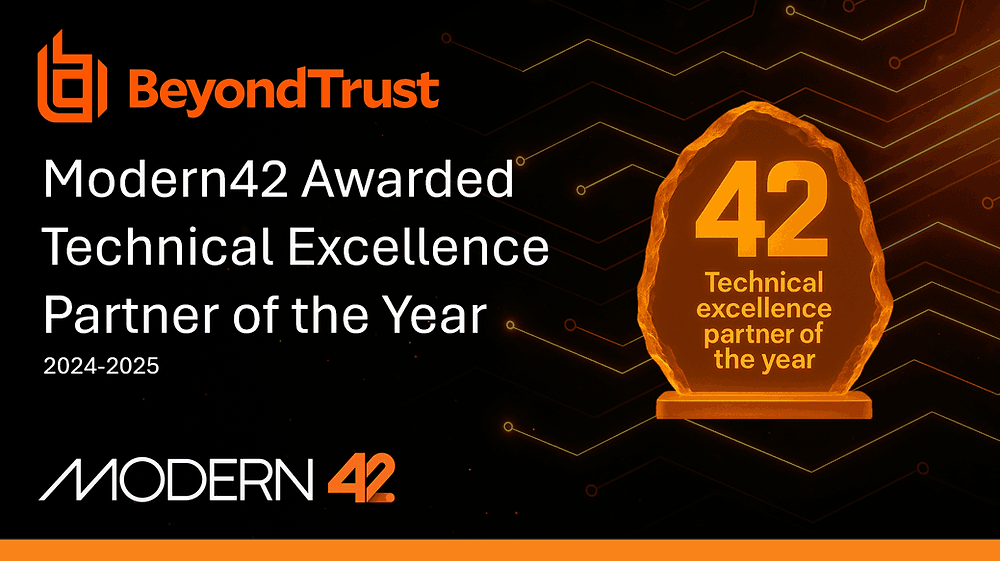 Modern42 Named BeyondTrust ANZ Technical Excellence Partner